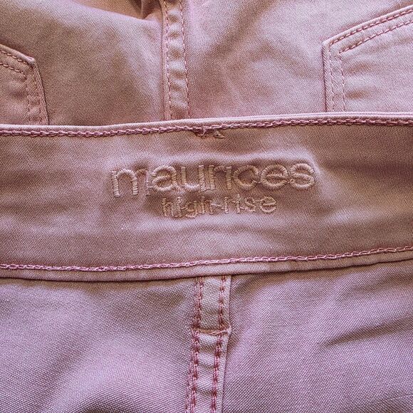 Maurices Jeans Women's Size M High Rise Pink Skinny Jeans - Picture 5 of 6